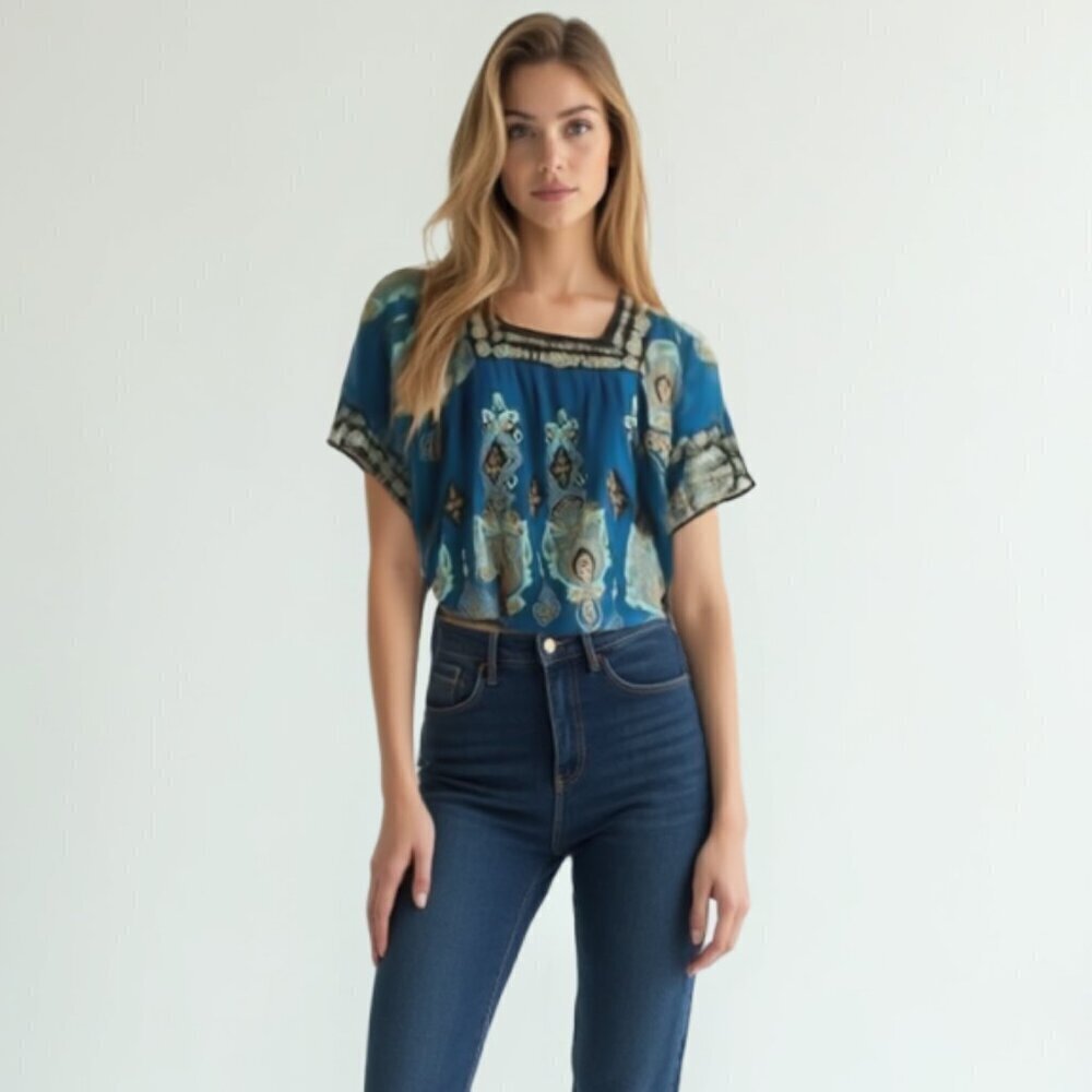 INC INTERNATIONAL CONCEPTS blouse M
